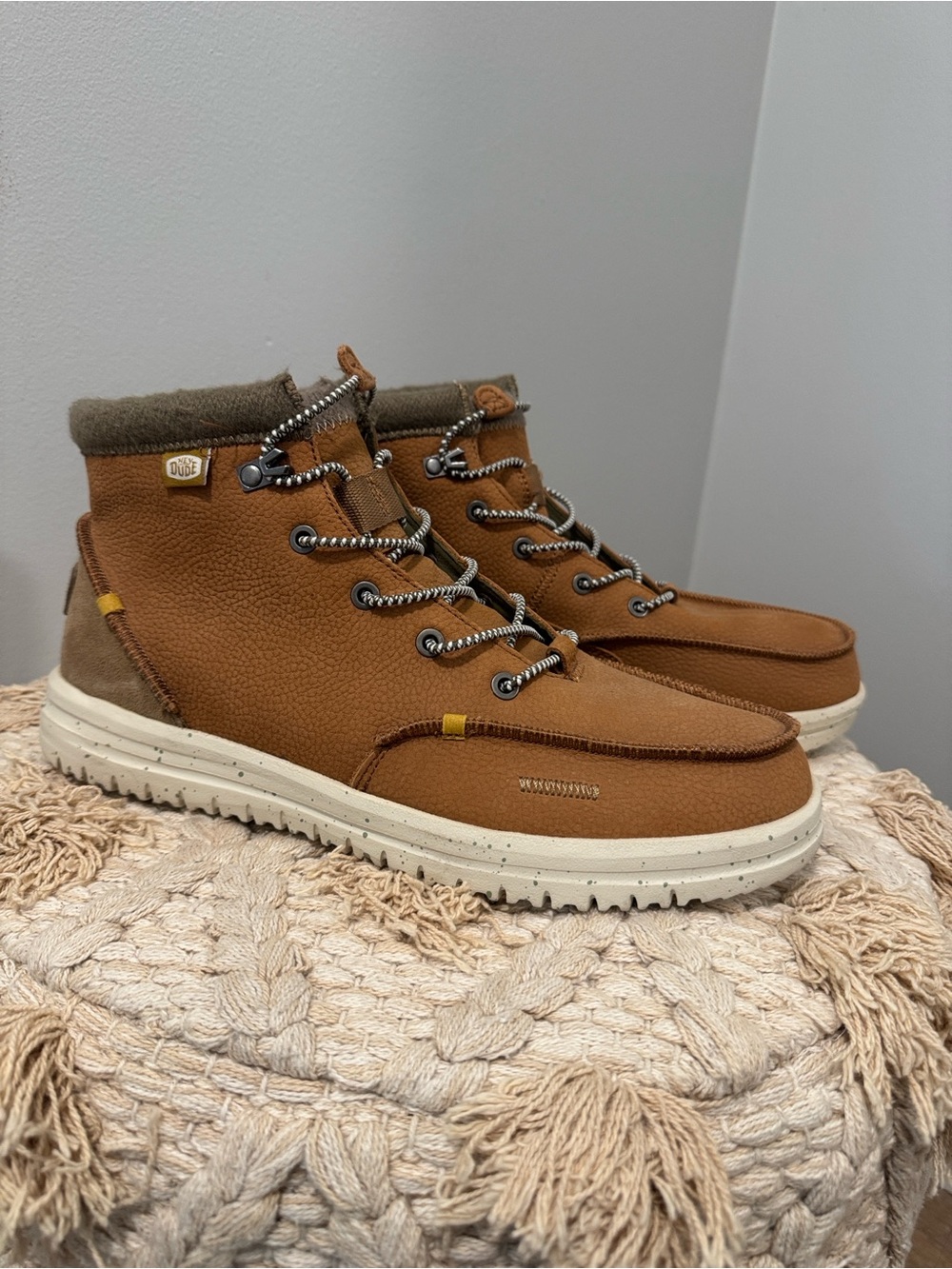 Hey Dude Tan High-Top Casual Boots
